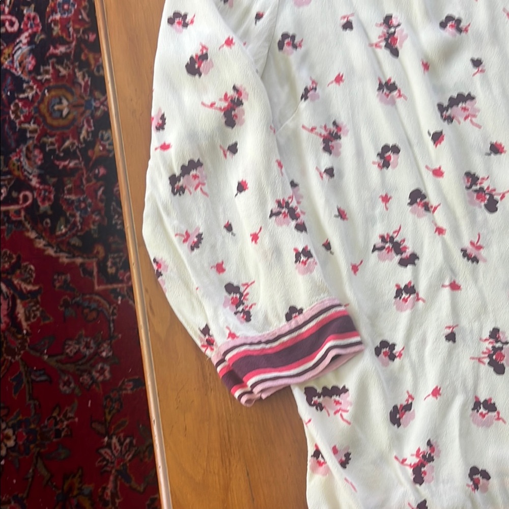 Joules Cream Floral Blouse - Picture 3 of 5